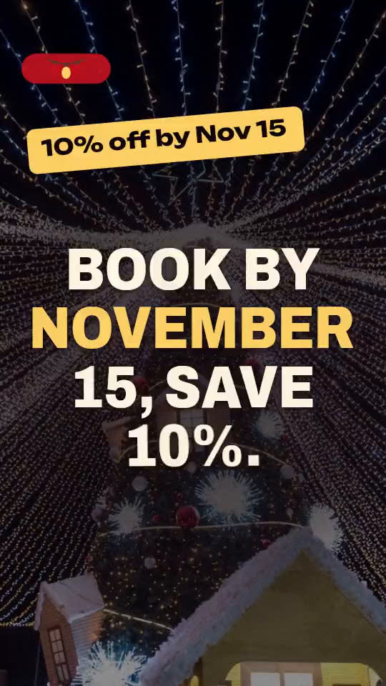 Book early promo video template, an example