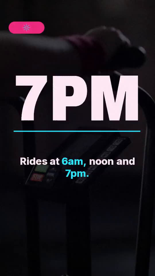 Class schedule promo video template, an example